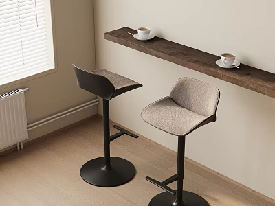 Modern Bar Chair Combination Bar Chair 3d model
