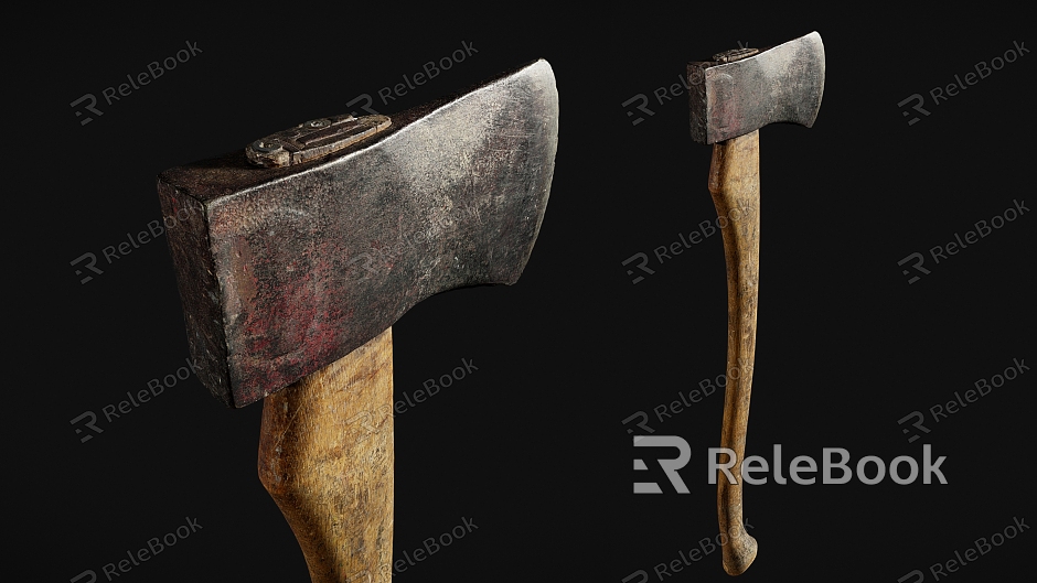 Axe Axe Tomahawk Rusty Axe model