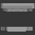 Industrial Structural Components With Grey Metal Frame And Textured Geometric Design