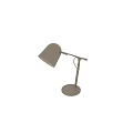 Beige Minimalist Table Lamp With Adjustable Arm And Stable Base For Home Office
