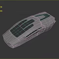 White Car Model Featuring Modern Streamlined Design And Black Roof Panel 3d model