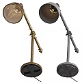 Decorative Accessories Set Featuring Gold Lamp Globe White Flowers Books And Stationery