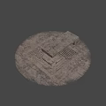 Ancient Stone Structure With Layered Slabs And Arranged Patterns In Archaeological Site