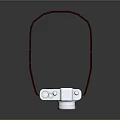 Classic Design Digital Camera With Silver Black Body And Red Strap On Black Background
