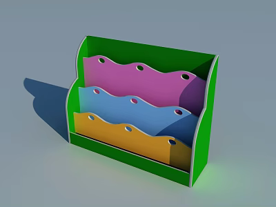 Modern Bookshelf 3d model