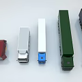 Industrial Equipment Various Colored Truck Models For Industrial Logistics And Transport