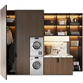 Modern Bathroom Vanity Cabinet with Marble Countertop Storage Shelves and Lighting