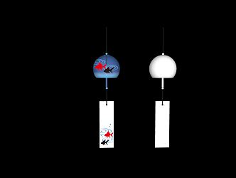 Japanese-style wind chimes 3d model