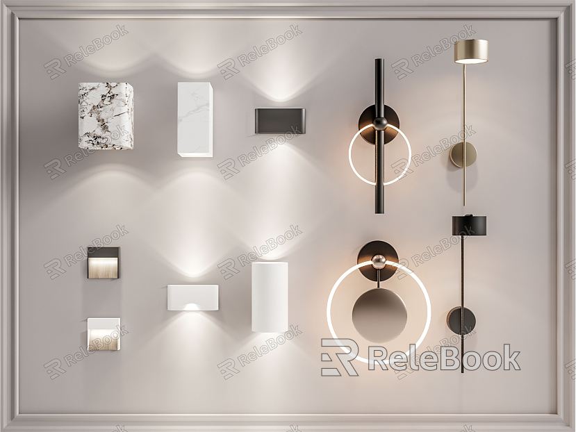 Modern wall lamp model