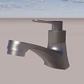 Sleek Modern Stainless Steel Faucet With Single Handle And Brushed Nickel Finish