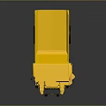 Komatsu Yellow Heavy Duty Large Dump Truck for Construction Mining Projects 3d model