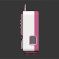 Cute Pink And White Commercial Vending Machine With Colorful Drink Compartments For Cat Tea