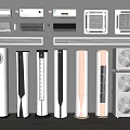 Various Types of Air Conditioners and Fans Including Wall Mounted Floor Standing and Window Units