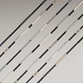 Long Decorative Strips Featuring Various Colors Black White Gray And Small Holes Decorative Dots
