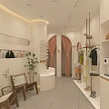 MAS Clothing Store Exterior Design With Glass Window And Mannequin
