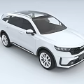 White KIA SUV Exterior Design With Sleek Roof And Modern Alloy Wheels