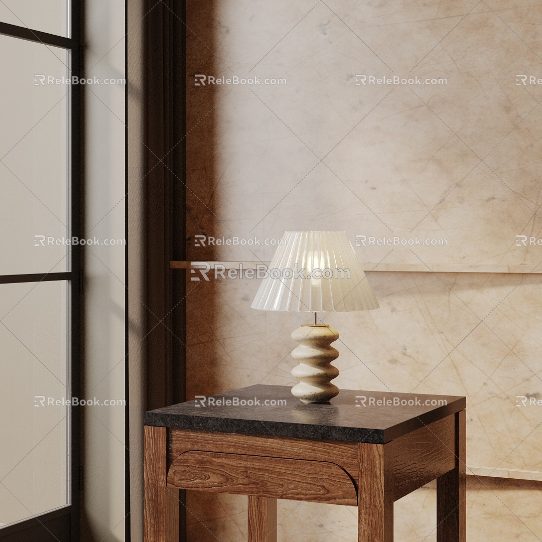 Modern table lamp 3d model