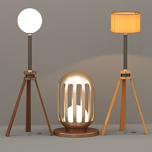 Modern lighting combination floor lamp 3d model