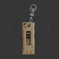 Phone Digital Accessories Paper Tag With Barcode 2 PCS And Metal Ring Design