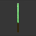 Vibrant Pink Brown And Green Ice Cream Bars On Wooden Sticks Against Black Background