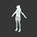 Game Movie Character With Silver Hair And Leather Red Black Outfit Standing Pose