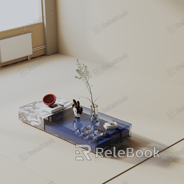 Modern coffee table model