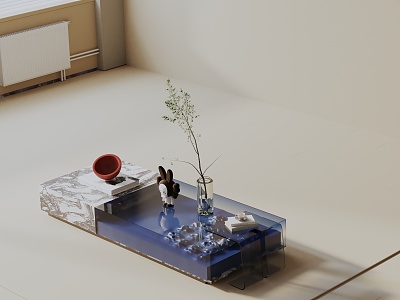 Modern coffee table model