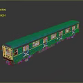 Train Vehicle Realistic Model Cartoon Model PBR PBR Model Game Model 3d model