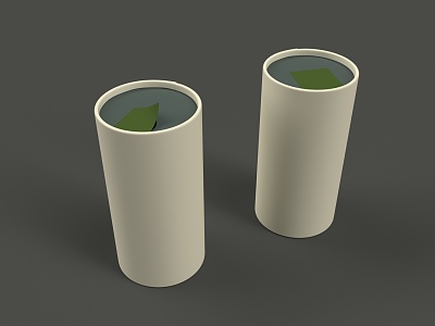 Modern paper cup model