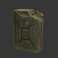 Green Rusty Jerry Can Vintage Fuel Storage Equipment Studio Shot