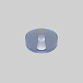 Modern Blue Glass Table Lamp Design With Transparent Shade And Metal Base