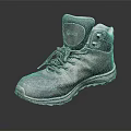 Gray High Top Work Safety Shoes With Lace Up Closure And Slip Resistant Rubber Sole