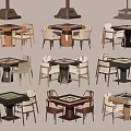 Various Styles Entertainment Tables with Modern Design and Matching Chairs for Home Leisure