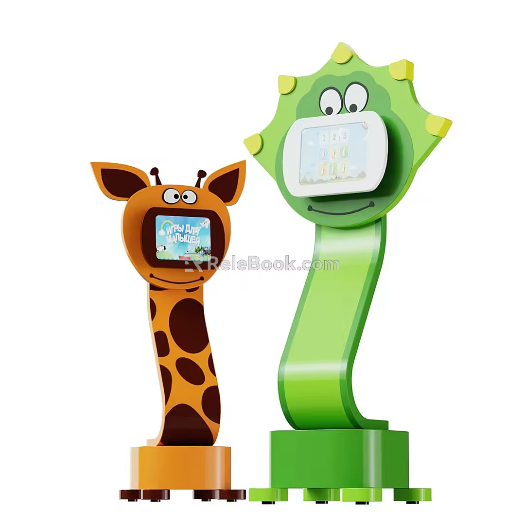Children's learning machine game machine 3d model