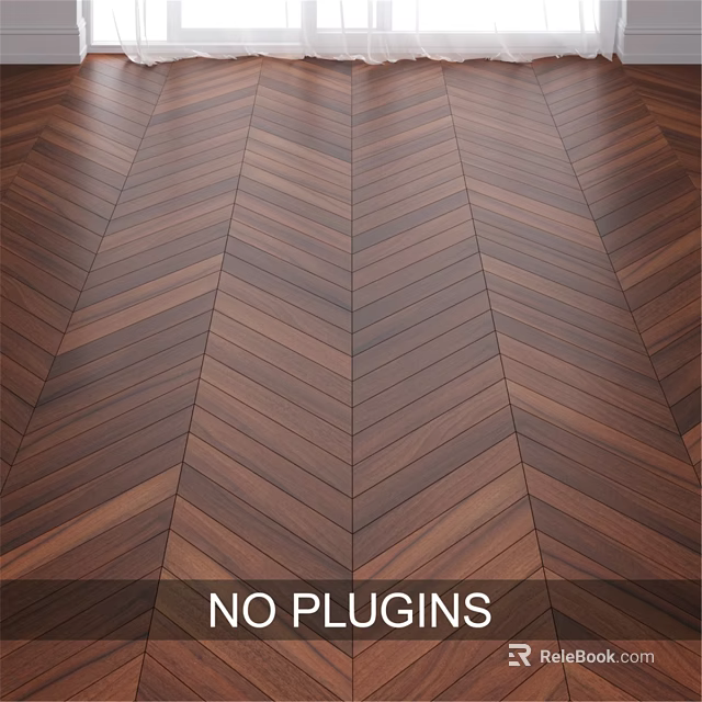 High Quality Natural Herringbone Pattern Wooden Floor For Modern Interior Design 3d model 
