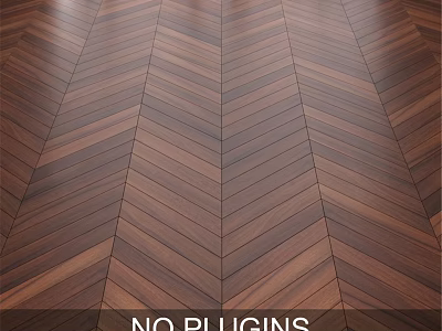 High Quality Natural Herringbone Pattern Wooden Floor For Modern Interior Design 3d model
