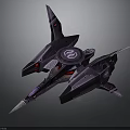 Futuristic Cosmic Spaceship Design With Advanced Aerospace Technology And Sharp Wings