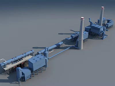 Modern Industrial LOFT Equipment 3d model