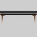 Modern Coffee Table With Geometric Brown White Pattern Black Frame And Golden Legs