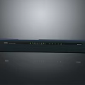 Modern Dark Soundbar With Control Buttons And LED Indicators For Home Entertainment