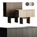 Modern Solid Wood Chest of Drawers with Minimalist Storage Design and Sleek Lines