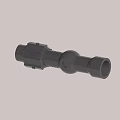 Black Cylindrical Mechanical Device With Adjustment Knob And Heat Sink Structure Design