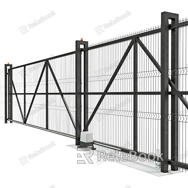 Modern Gate Factory Gate model