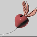 Pelvic Organs 3D Anatomical Structure Model With Tubular Connection And Tissue Details