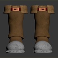 Modern Boots Medium Boots 3d model