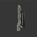 Ancient Gothic Stone Window Frame Architectural Structure with Intricate Design