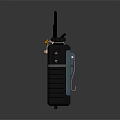 Rugged Handheld Communication Device With Antenna Digital Display And Control Buttons