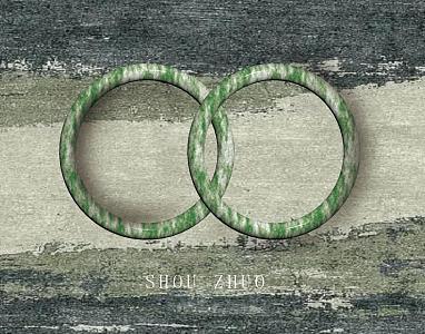 Green bracelet 3d model