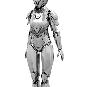 Modern Robot Female Robot 3d model