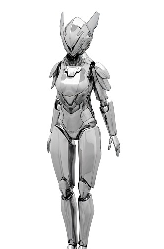 Modern Robot Female Robot 3d model